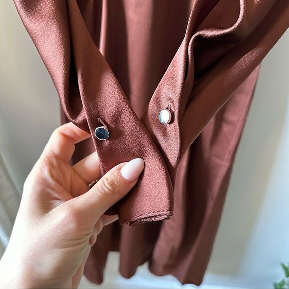 BOSS Gathered Detail Regular Fit Dress - Picture 5 of 11